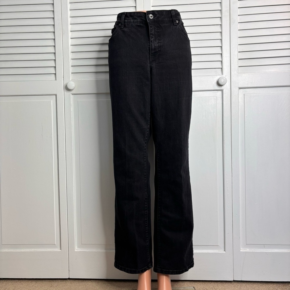 2/$25 SONOMA Original Straight Black Jeans Size 14
